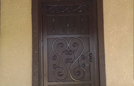 Roman Flower Security Door