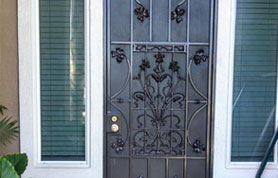 Iron Floral Security Door