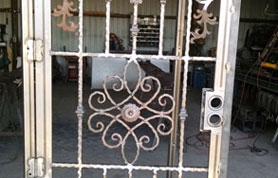 Roman Flower Security Door