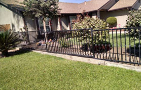 Open View Side Metal Fence with Nuckles