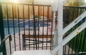 Swimming Pool Square inclouse Black Nuckles Metal Fence