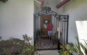 Black Iron Grapes Gate