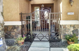 Roman Stat Bronze Entry Gate