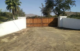 Mission Wooden Ranch Gate 