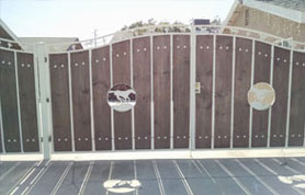 Double Wooden Stamped Gate