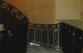 Iron Hand Rails with Scroll Design