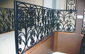 Iron Hand Rails with Butterfly Design