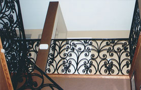 Iron Hand Rails with Butterfly Design