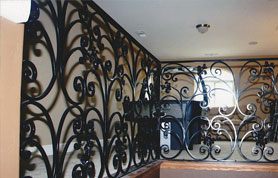 Iron Hand Rails with Butterfly Design