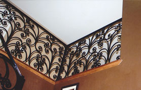 Iron Hand Rails with Butterfly Design