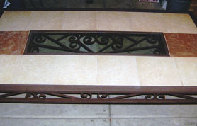 Iron Dining Table with Tile